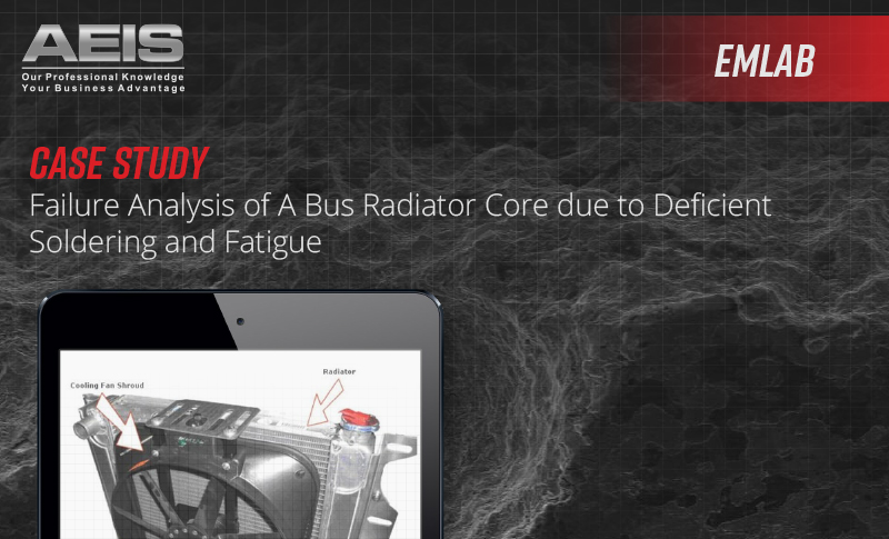 Failure Analysis of A Bus Radiator Core due to Deficient Soldering and Fatigue
